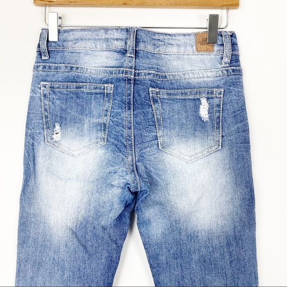 ZCO Distressed Acid Wash Stretchy Jeans Retro Style Size 3 - Picture 5 of 7